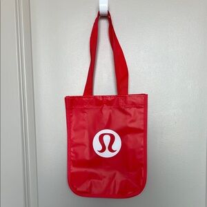 Small Lululemon Red Reusable Shopping Bag (1)